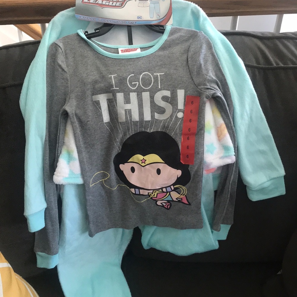 Justice League 4 piece sleepwear set